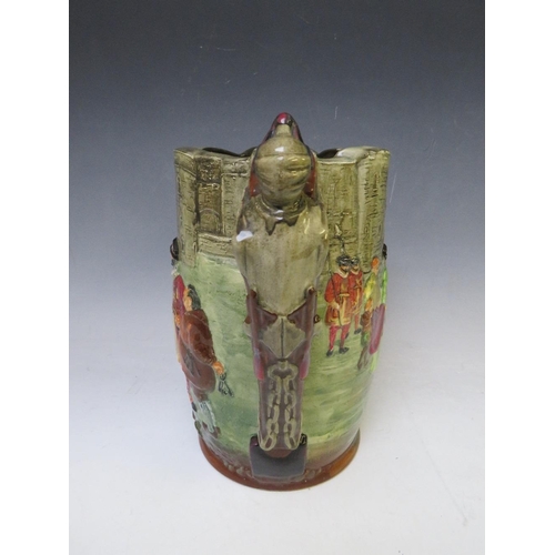 363 - A ROYAL DOULTON 'THE TOWER OF LONDON' JUG, No. 132 / 500, H 24 cm