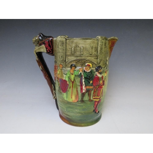 363 - A ROYAL DOULTON 'THE TOWER OF LONDON' JUG, No. 132 / 500, H 24 cm