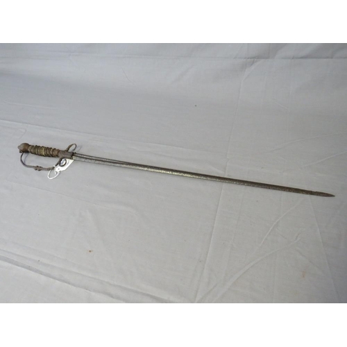 409 - A 17TH CENTURY RAPIER IN RELIC CONDITION, steel pommel and guard, with part wire wrapped grip, L 72 ... 