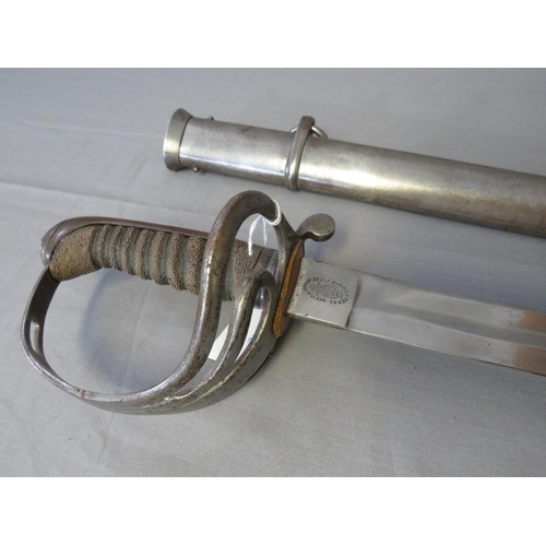 412 - A 19TH CENTURY CAVALRY SABRE, makers mark Ballesteros, Armas Toledo, the style based on a British 18... 