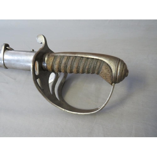 412 - A 19TH CENTURY CAVALRY SABRE, makers mark Ballesteros, Armas Toledo, the style based on a British 18... 