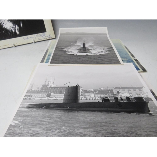 424 - A COLLECTION OF 1970s PHOTOGRAPHS OF BRITISH WARSHIPS AND SUBMARINES, to include examples of HMS Ark... 