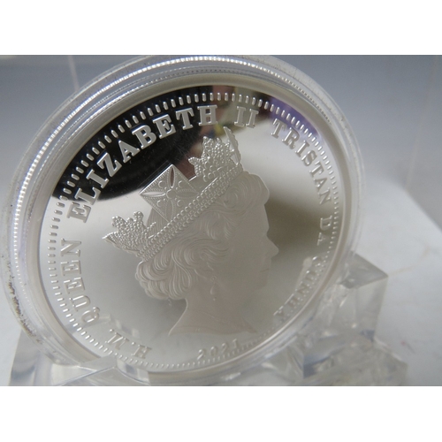 224 - TRISTAN DA CUNHA 2021 SILVER £5, 85TH ANNIVERSARY OF THE THREE KINGS