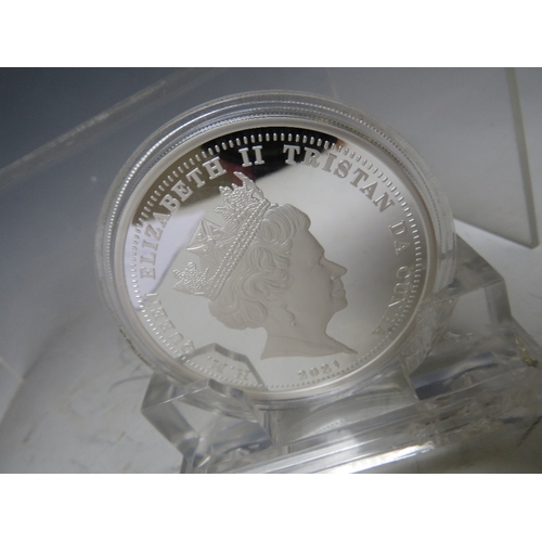 224 - TRISTAN DA CUNHA 2021 SILVER £5, 85TH ANNIVERSARY OF THE THREE KINGS