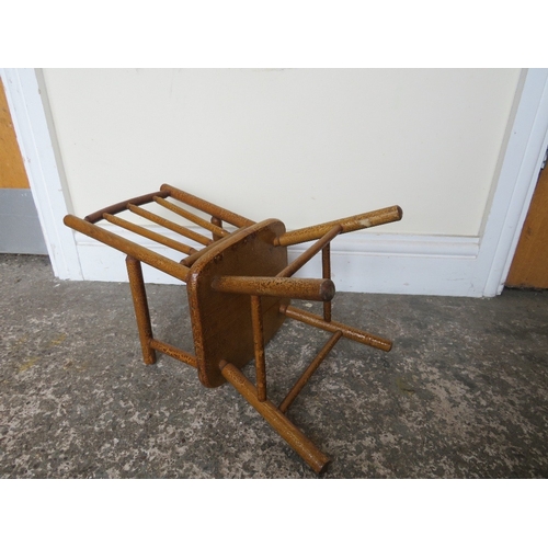 399 - A LATE 19TH / EARLY 20TH MINIATURE APPRENTICE CHAIR, H 40 cm