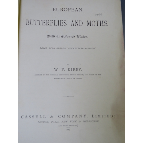 105 - W. F. KIRBY - 'European Butterflies & Moths' with 61 coloured plates, published by Cassell & Co. 188... 