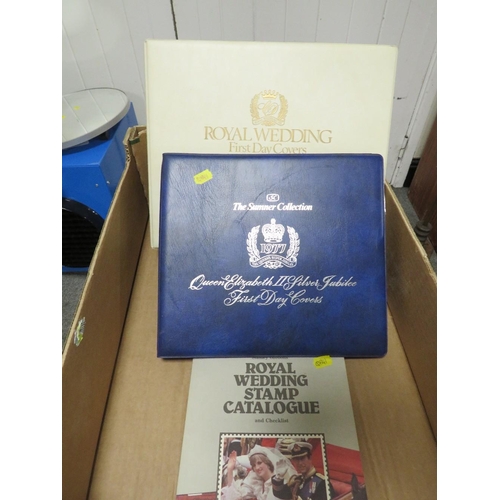 178 - A COLLECTION OF FIRST DAY COVERS TO INCLUDE QUEEN  ELIZABETH SILVER JUBILEE AND 1981 ROYAL WEDDING E... 