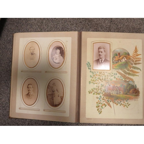 215 - THREE EDWARDIAN POST CARD ALBUMS WITH CONTENTS