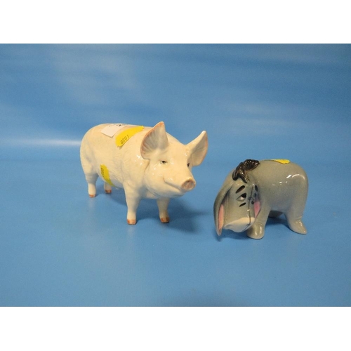 288 - A BESWICK CH. WALLBOY PIG AND A BESWICK EEYORE