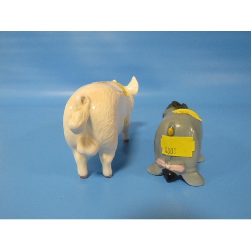 288 - A BESWICK CH. WALLBOY PIG AND A BESWICK EEYORE