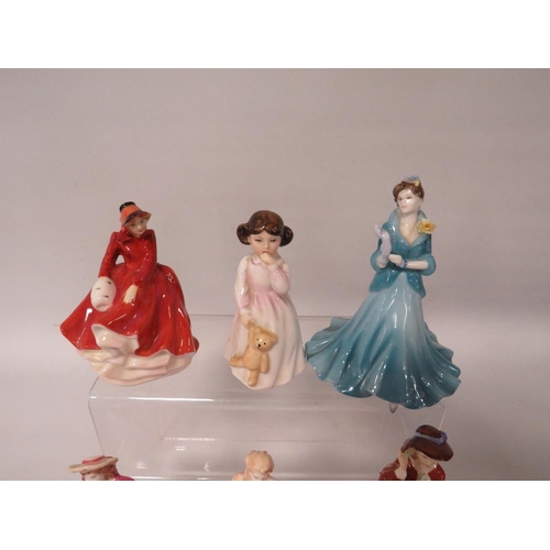 300 - A COLLECTION OF ASSORTED DOULTON AND COALPORT SMALL FIGURINES