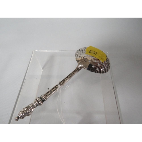 331 - A HALLMARKED SILVER SIFTER SPOON