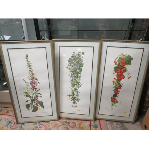 24 - THREE DOROTHEA HYDE SIGNED COLOURED PRINTS