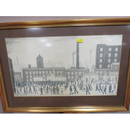 41 - AN ANTHONY FORSTER PRINT, LOWRY PRINT AND FRANCIS WALKER PRINT (3)