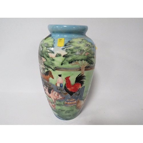 240 - A LARGE OLD TUPTON WARE FARMYARD VASE