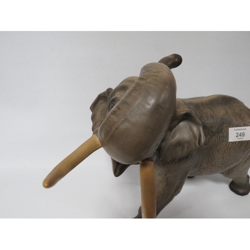 249 - A LARGE BESWICK MATT ELEPHANT