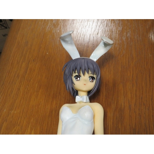 87 - THREE DIFFERENT BOXED ANIME BUNNY GIRL ¼ PVC FIGURES TO INCLUDE YUKI NAGATO, TSURUYA SAR AND RYOKO A... 