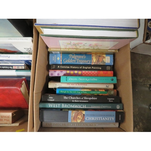 108 - TWO BOXES OF BOOKS TO INCLUDE ART RELATED BOOKS