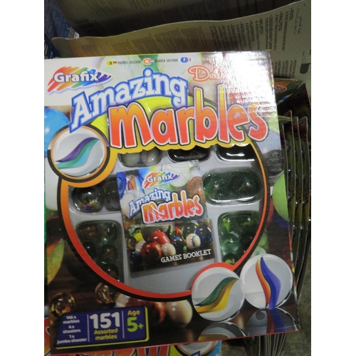 110 - TWO BOXES OF TOYS TO INCLUDE AMAZING MARBLES