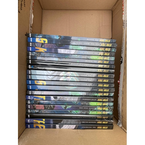 52A - A TRAY OF 20 DIFFERENT STAR TREK 'THE GRAPHIC NOVEL COLLECTION' BOOKS - STILL FACTORY SEALED