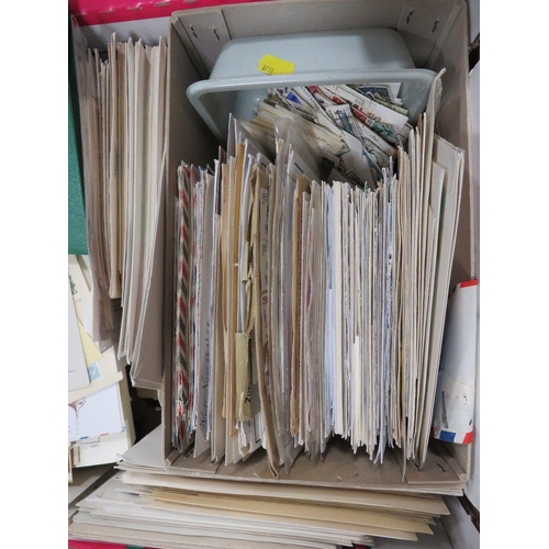 260 - A TRAY OF FIRST DAY COVERS, STAMPS ETC