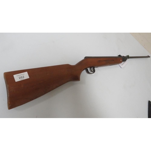 262 - S.A.R AIR RIFLE 177 CAL' JAPAN MADE 16 1/2 HINGED BARREL, FRONT BLADE SIGHT, REAR 