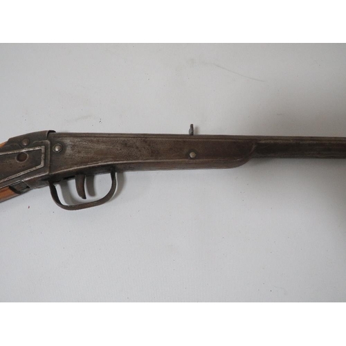 276 - A VINTAGE SMALL DAISY NUMBER 100 MODEL 38? SINGLE SHOT AIR RIFLE PLYMOUTH MICHIGAN USA, US PAT NO 11... 