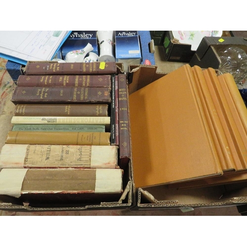 108 - TWO SMALL TRAYS OF STAFFORDSHIRE HISTORICAL COLLECTIONS 1913 ETC, FRIENDSHIP OF CANNOCK CHASE 1935, ... 