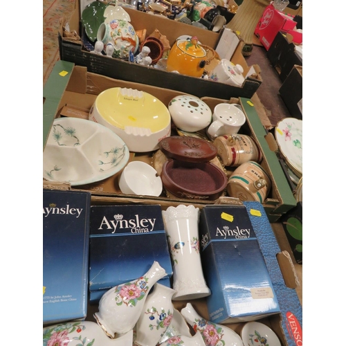 109 - THREE TRAYS OF CHINA TO INCLUDE  AYNSLEY