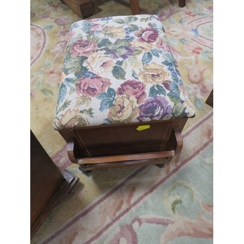 135 - A VINTAGE ART DECO SEWING BOX PLUS ANOTHER