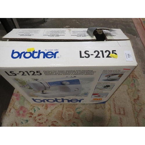 154 - A BOXED BROTHER LS-2125 SEWING MACHINE (UNCHECKED)