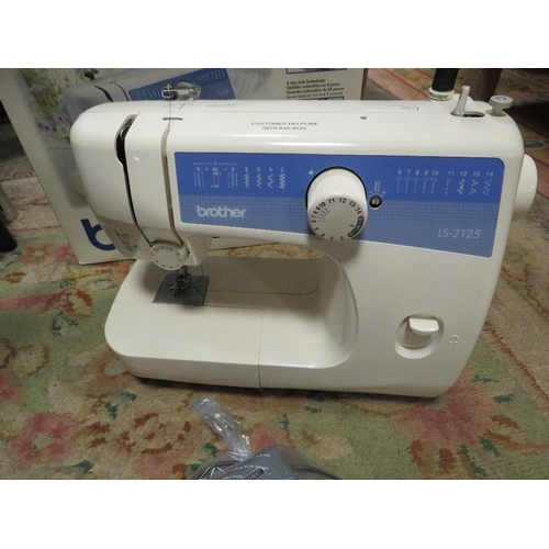 154 - A BOXED BROTHER LS-2125 SEWING MACHINE (UNCHECKED)