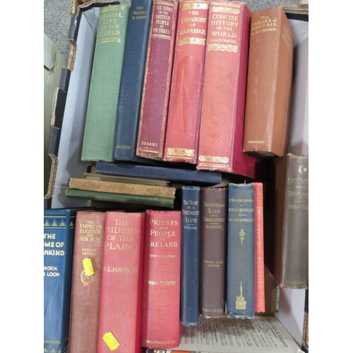 192 - THREE TRAYS OF VINTAGE BOOKS