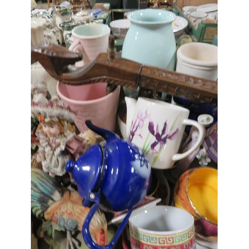 199 - FOUR TRAYS OF ASSORTED CERAMICS ETC TO INCLUDE COALPORT