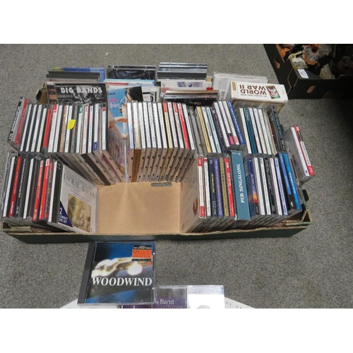 202 - A TRAY OF ASSORTED CDS (CONTENTS NOT CHECKED)