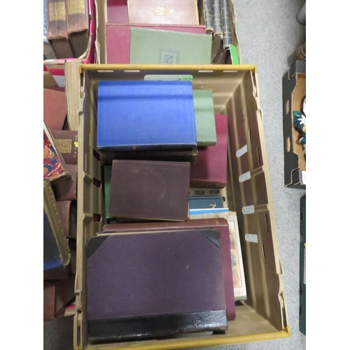 206 - SIX TRAYS OF ANTIQUE AND OTHER BOOKS TO INCLUDE WHEATLEY AND CUNNINGHAM LONDON  PAST AND PRESENT JOH... 