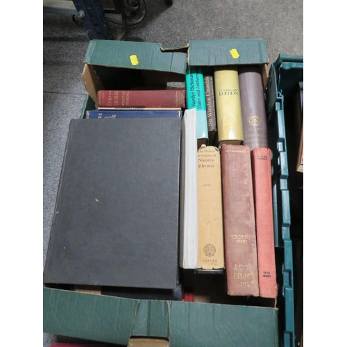 206 - SIX TRAYS OF ANTIQUE AND OTHER BOOKS TO INCLUDE WHEATLEY AND CUNNINGHAM LONDON  PAST AND PRESENT JOH... 