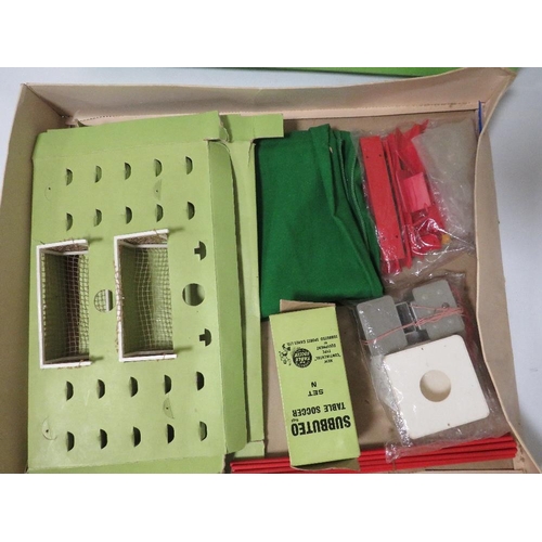 221 - TWO VINTAGE THE NEW SUBBUTEO CONTINENTAL FLOODLIGHTING EDITION SET ( BOTH UNCHECKED)