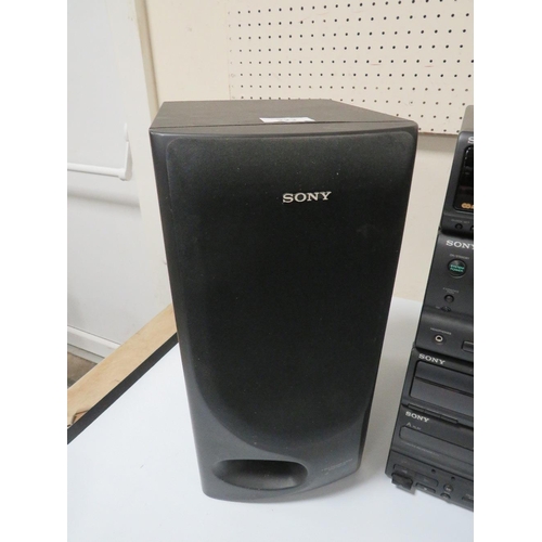 223 - A SONY MHC/2900 STACKING STEREO SYSTEM (UNCHECKED)