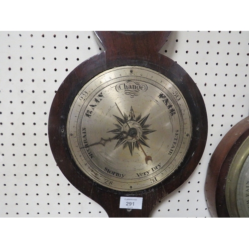 291 - TWO ANTIQUE BAROMETER A/F