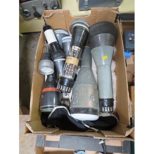 640 - A LARGE ASSORTMENT OF OLD RADIO PARTS AND TESTING EQUIPMENT