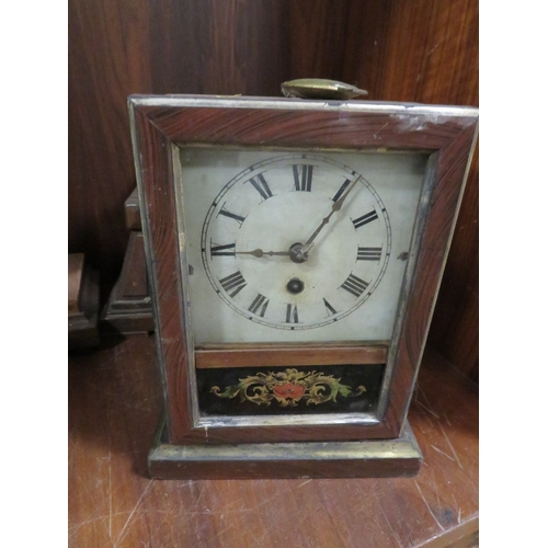 314 - SEVEN ASSORTED VINTAGE MANTEL CLOCKS A/F SPARES AND REPAIRS