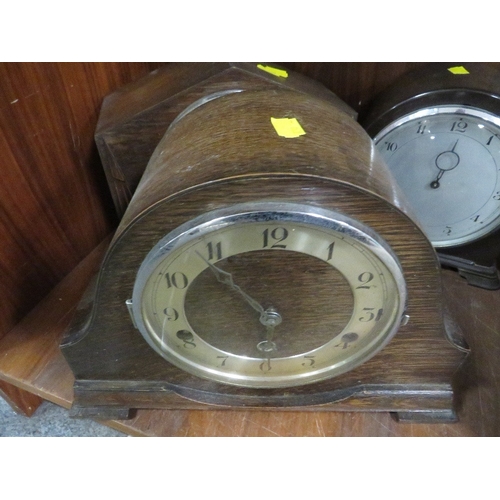 314 - SEVEN ASSORTED VINTAGE MANTEL CLOCKS A/F SPARES AND REPAIRS