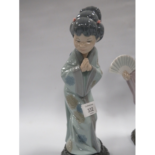 332 - THREE LADRO GEISHA LADIES FIGURINES - A/F