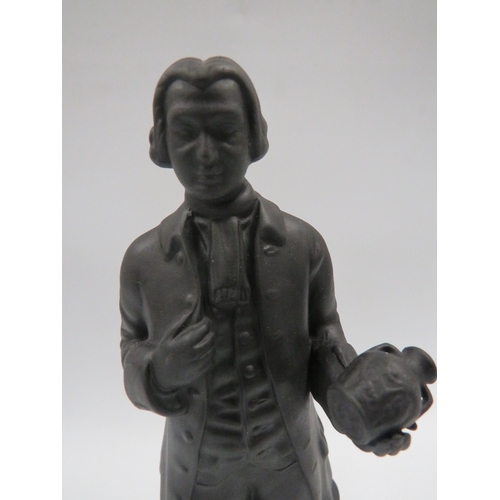 338 - A WEDGWOOD BLACK BASALT FIGURE