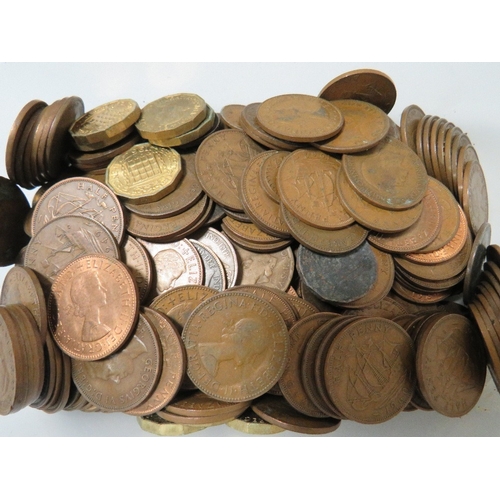 397 - FIVE TUBS OF ASSORTED ENGLISH COINAGE