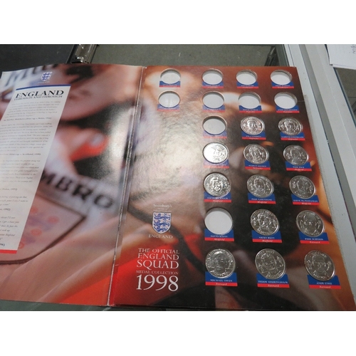 411 - A 1998 ENGLAND FOOTBALL COIN COLLECTION