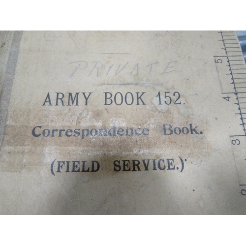 417 - A TRAY OF ASSORTED EPHEMERA TO INCLUDE MILITARY INTEREST RELATING TO 'BERTIE BIGGAR',  ASSORTED  PHO... 