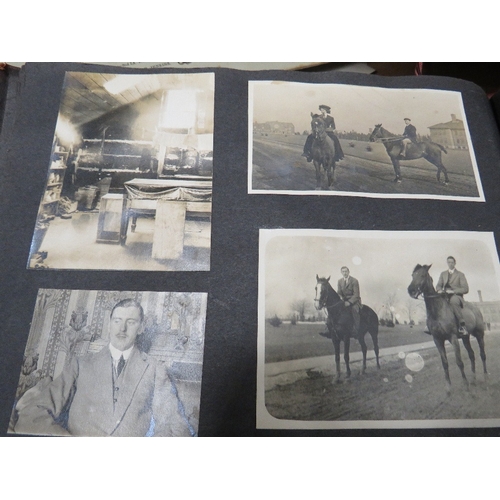 417 - A TRAY OF ASSORTED EPHEMERA TO INCLUDE MILITARY INTEREST RELATING TO 'BERTIE BIGGAR',  ASSORTED  PHO... 