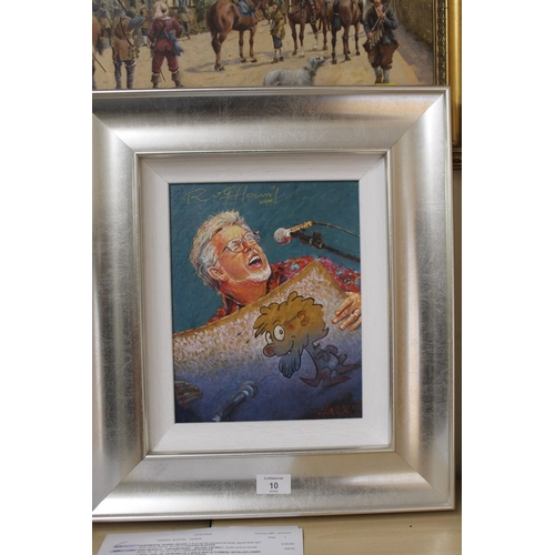 10 - A FRAMED LIMITED EDITION ARTISTS PROOF ON CANVAS BY ROLF HARRIS ENTITLED 'ROLF SINGS' No 2 / 250 (LO... 